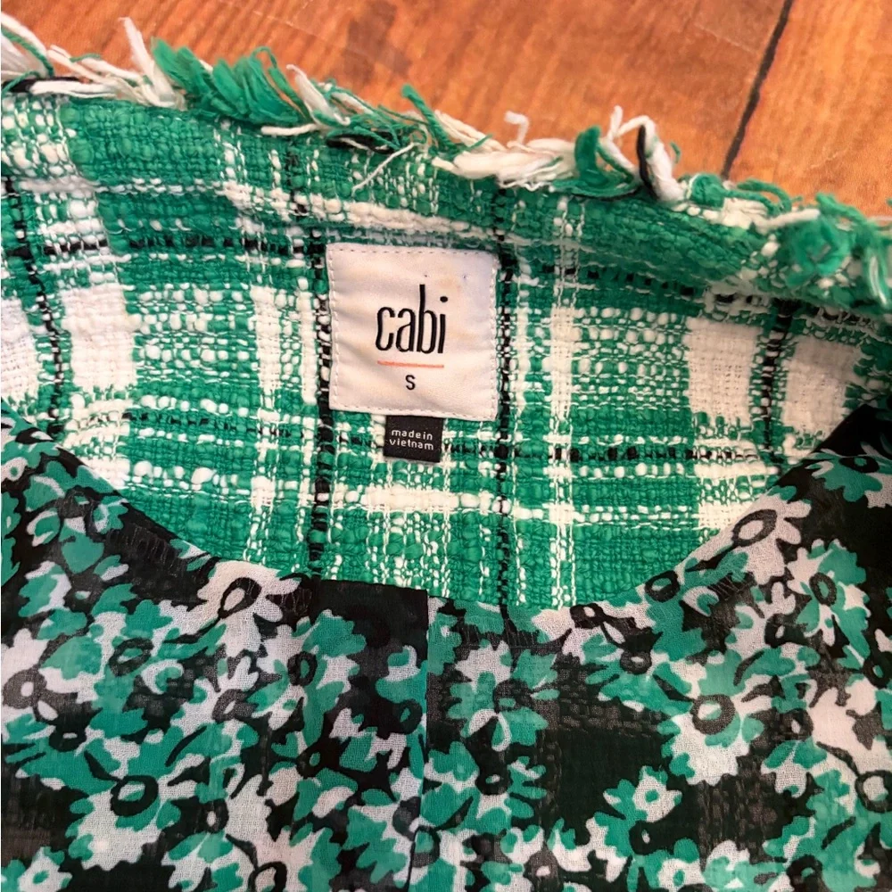 CAbi Green Plaid‎ Library Jacket - Picture 6 of 8